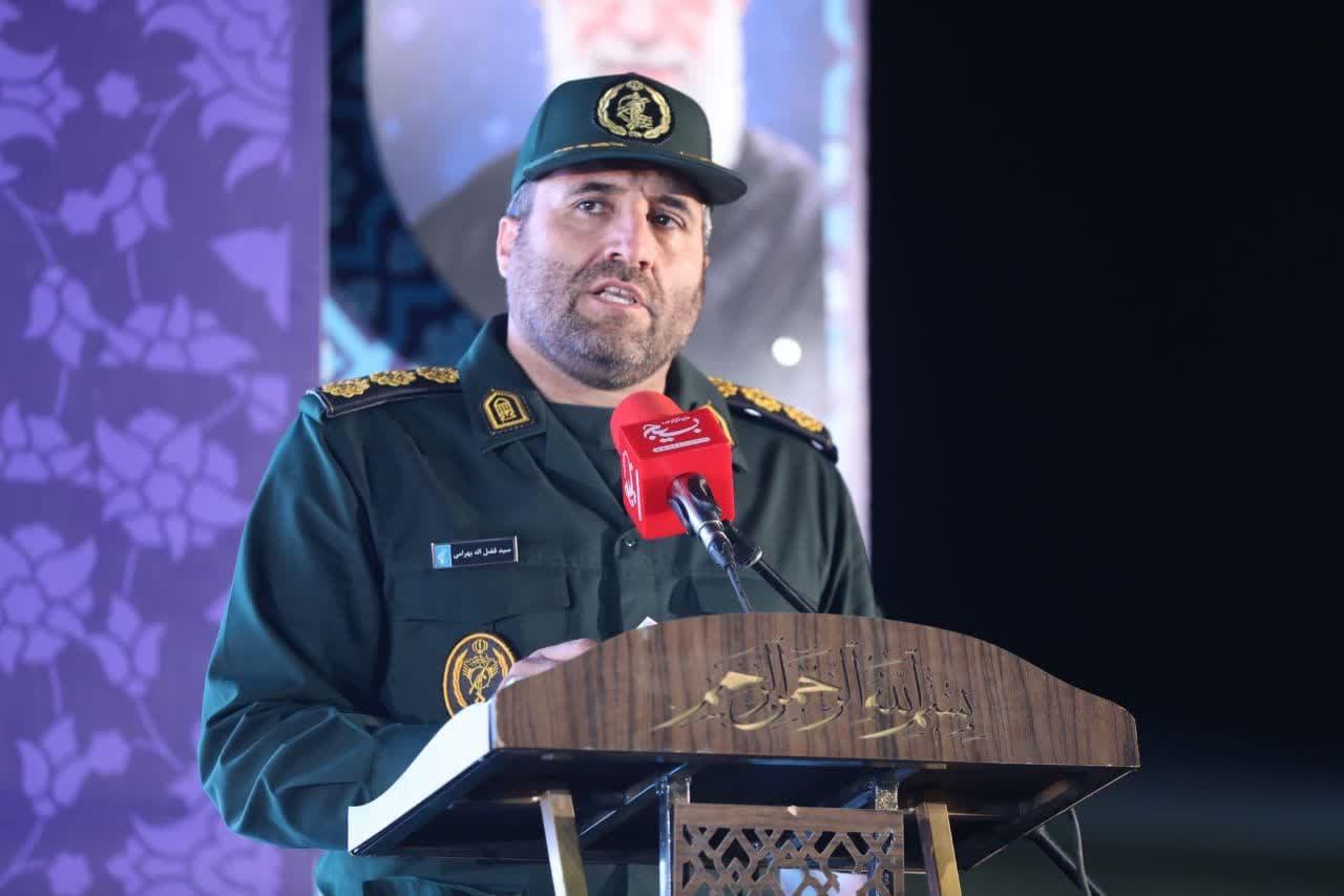 نشست خبری فرمانده ناحیه مقاومت بسیج شهرستان مبارکه  به مناسبت  آغاز هفته بسیج