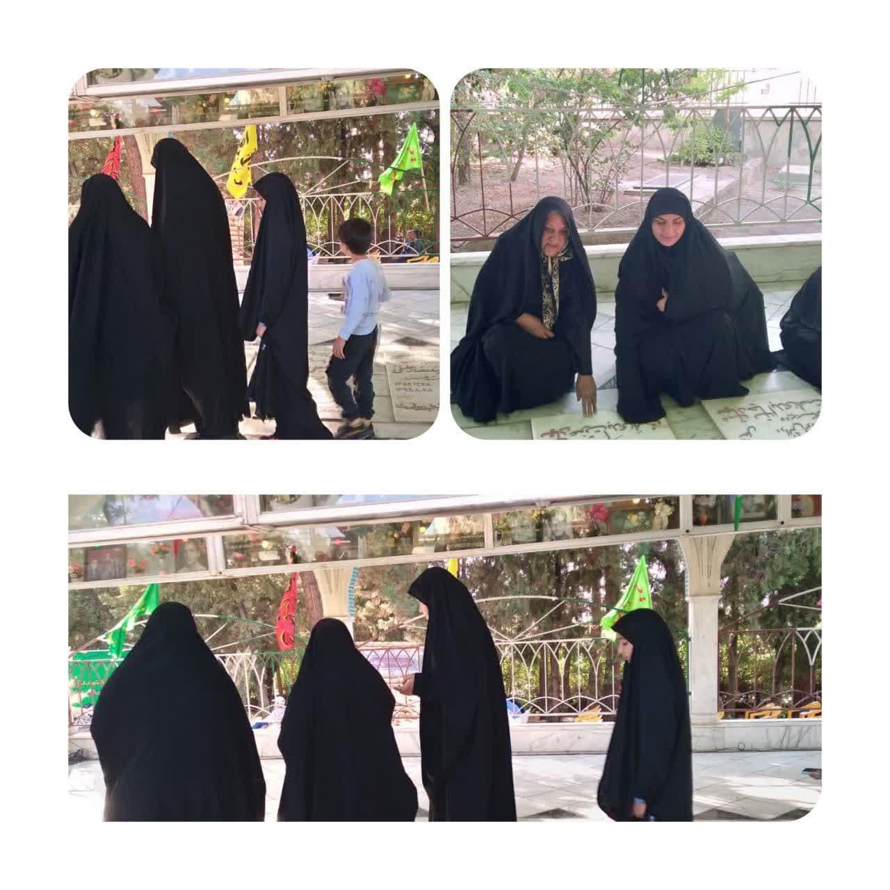 عطرافشانی و غبارروبی قبور مطهر شهدا در خوانسار