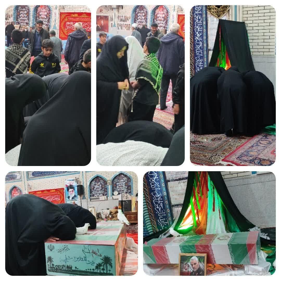 استقبال مردم روستای تیدجان از کاروان اهالی بهشت