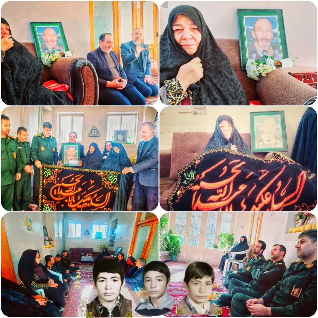 🔶️دیدار سرهنگ پاسدار هوشنگ نوابی فرمانده ناحیه مقاومت بسیج نجف آباد با #خانواده_سه_شهیدی_نجف_آباد؛ #شهیدان_حجتی