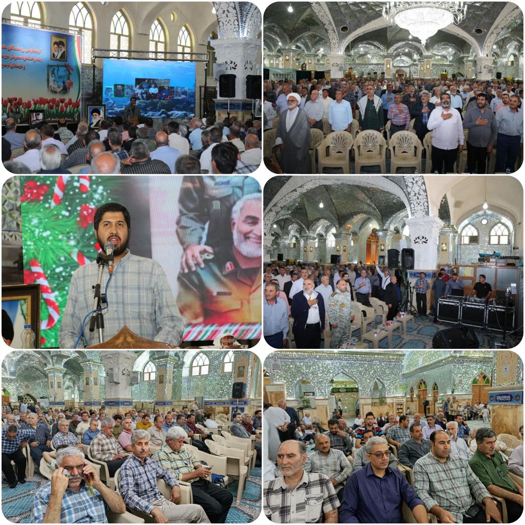 سومین گردهمایی تیپ ذوالفقارلشکر زرهی هشت نجف اشرف در  مشهد اردهال امروز اول خرداد ماه  با حضور؛ فرماندهی محترم مهندسی سپاه خاتم الانبیاء  سردار حاج اقا طباطبایی و حضور اقای  احمدی نیا رئیس سابق بنیاد شهید استان    برگزار گردید.  
