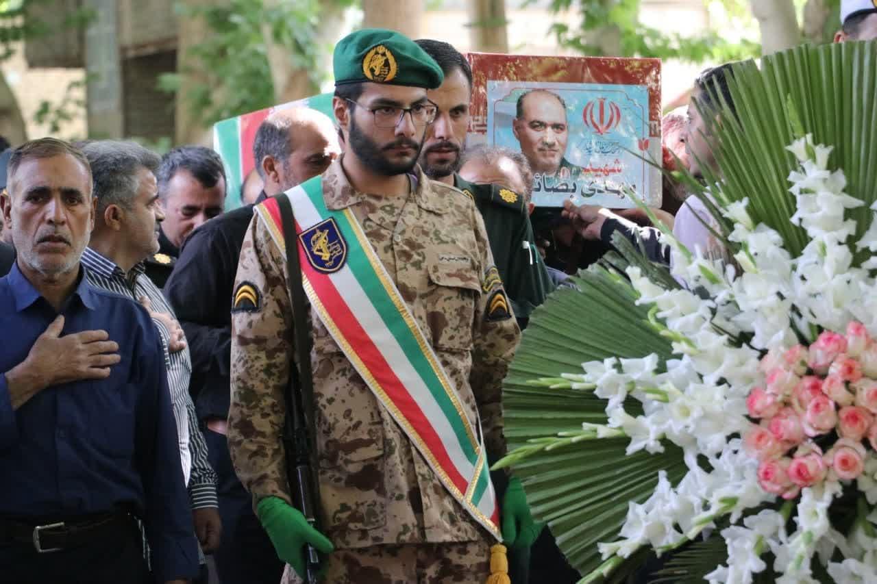 مراسم تشیع پیکر مطهر سردار شهید مهدی بصائری در خوانسار 