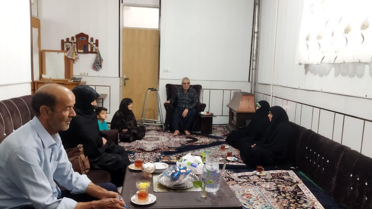 دیدار با جانباز ۶۶درصد اقای حاج ترابعلی قدرتی در روستای شاتور