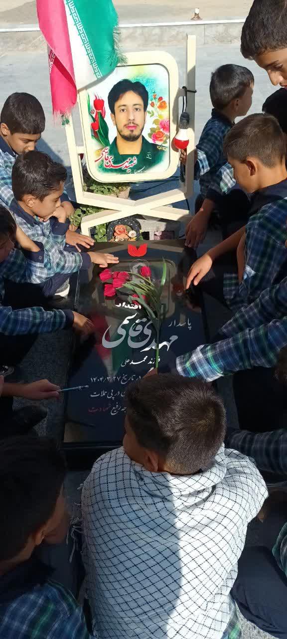 زیارت شهید مهدی قاسمی از شهدای جنگ 12 روزه 