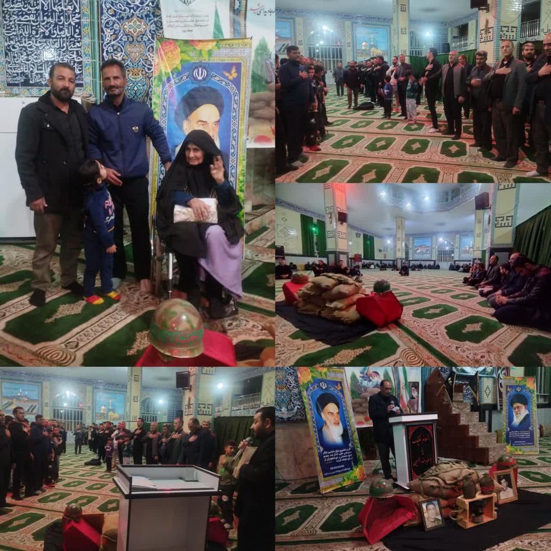 برگزاری یادواره شهید گندمانی در روستای شریف آباد 